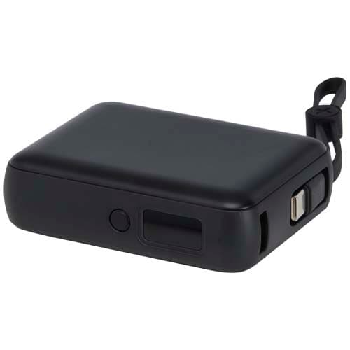 Acrux powerbank do tabletu o pojemności 10 000 mAh i mocy 35 W z wbudowanym kablem typu C - wykonany z tworzyw sztucznych poc