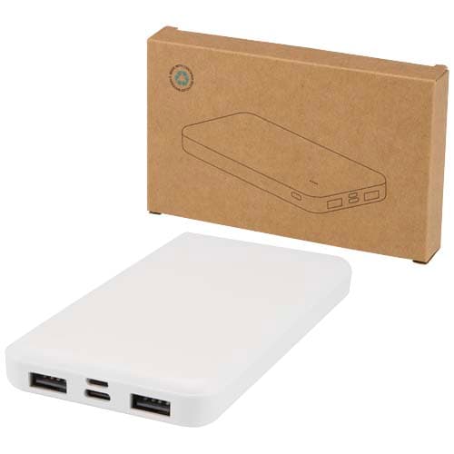 Intan powerbank o pojemności 10 000 mAh i mocy 10 W z tworzyw sztucznych pochodzących z recyklingu