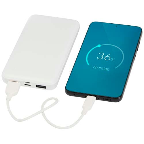 Intan powerbank o pojemności 10 000 mAh i mocy 10 W z tworzyw sztucznych pochodzących z recyklingu