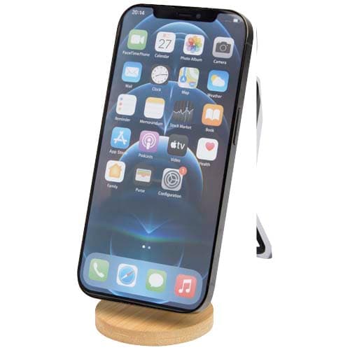 Alcor składana podstawka na telefon z mocowaniem magnetycznym, wykonana z tworzyw sztucznych pochodzących z recyklingu z elem