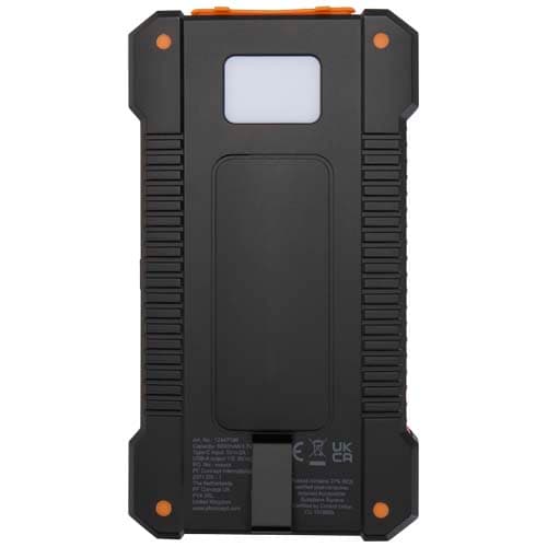 Altair wytrzymały powerbank o pojemności 5000 mAh i mocy 10 W, wykonany z tworzyw sztucznych pochodzących z recyklingu, z wbu