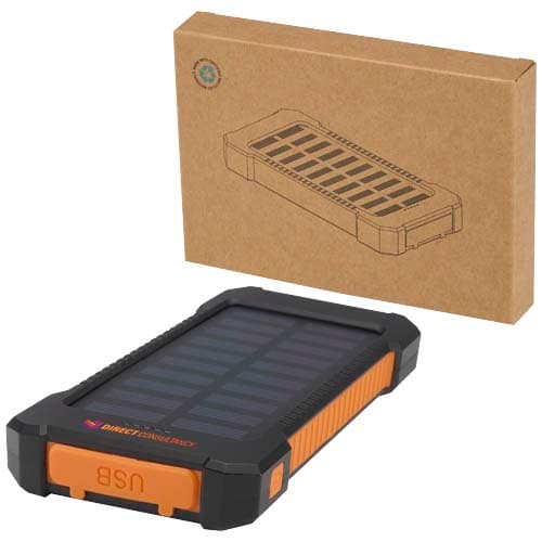 Altair wytrzymały powerbank o pojemności 5000 mAh i mocy 10 W, wykonany z tworzyw sztucznych pochodzących z recyklingu, z wbu