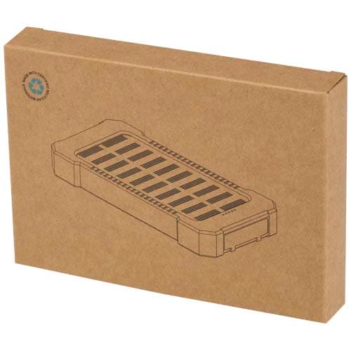 Altair wytrzymały powerbank o pojemności 5000 mAh i mocy 10 W, wykonany z tworzyw sztucznych pochodzących z recyklingu, z wbu
