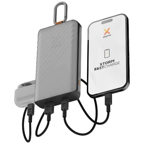 Xtorm XG2S101 Go2 powerbank solarny o pojemności 10.000 mAh i mocy 15 W ze światłem
