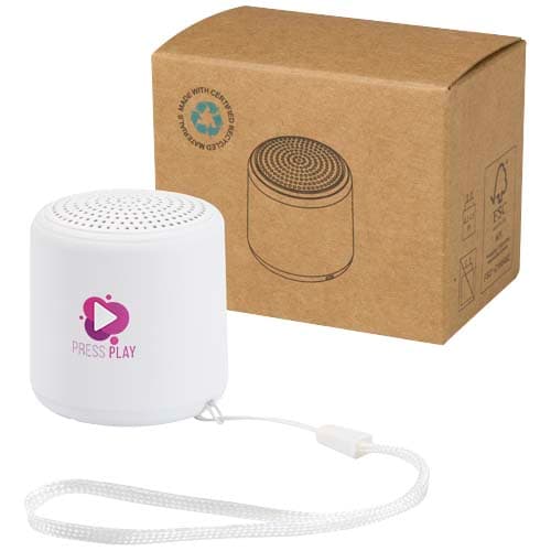 Velkis głośnik bezprzewodowy Bluetooth® o mocy 3 W z tworzyw sztucznych pochodzących z recyklingu
