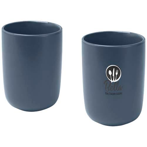 Male kubki ceramiczne o pojemności 350 ml - zestaw 2 sztuk