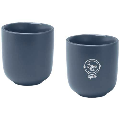 Male filiżanki ceramiczne do espresso o pojemności 90 ml - zestaw 2 sztuk