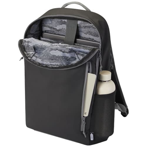 Aqua wodoodporny plecak z recyklingu z certyfikatem GRS na 15-calowego laptopa o pojemności 21 l