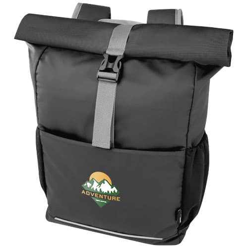Aqua wodoodporna torba rowerowa o pojemności 20 l na 15-calowego laptopa wykonana z materiałów z recyklingu z certyfikatem GR