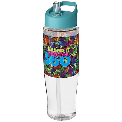 Bidon H2O Tempo® o pojemności 700 ml z wieczkiem z słomką