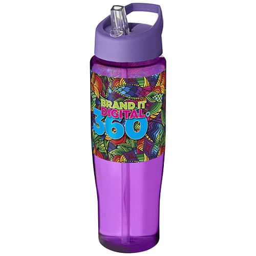 Bidon H2O Tempo® o pojemności 700 ml z wieczkiem z słomką