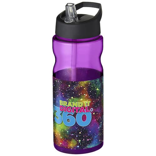 Bidon H2O Base® o pojemności 650 ml z wieczkiem z słomką