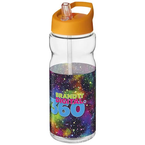 Bidon H2O Base® o pojemności 650 ml z wieczkiem z słomką