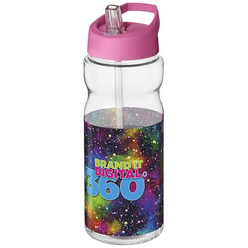 Bidon H2O Base® o pojemności 650 ml z wieczkiem z słomką