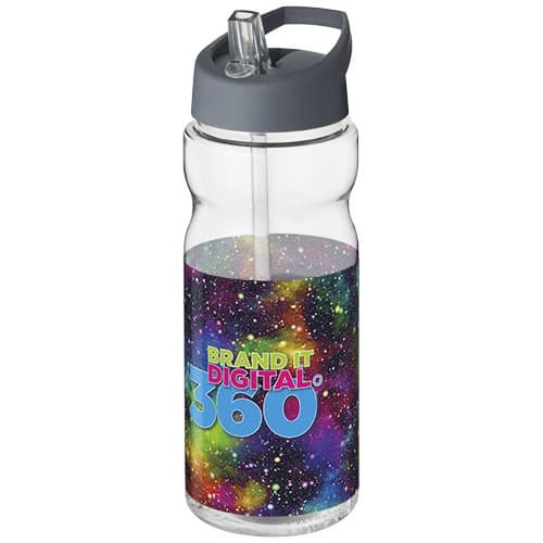 Bidon H2O Base® o pojemności 650 ml z wieczkiem z słomką