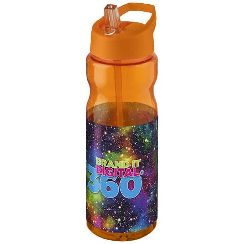 Bidon H2O Base® o pojemności 650 ml z wieczkiem z słomką