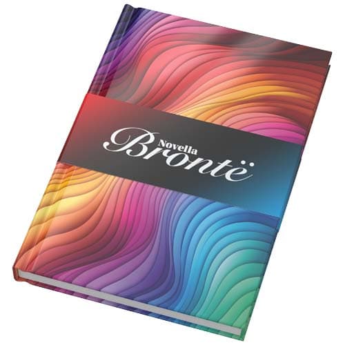 Notatnik A5 Novella Brontë z twardą okładką, błyszczący, 100 kartek