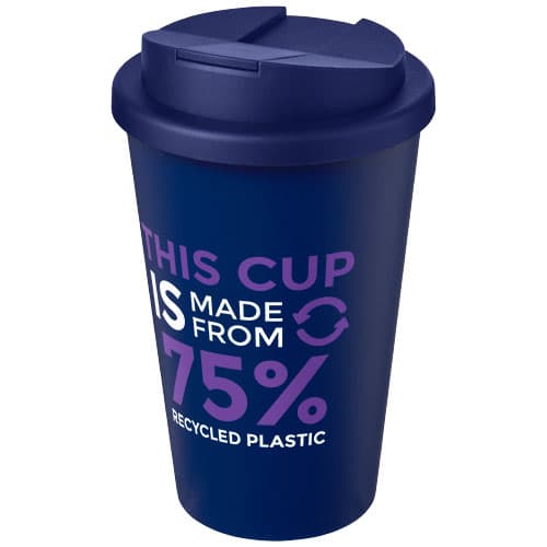 Kubek Americano® Eco z recyklingu o pojemności 350 ml z pokrywą odporną na zalanie