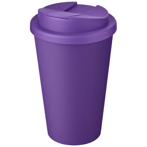 Kubek Americano® Eco z recyklingu o pojemności 350 ml z pokrywą odporną na zalanie