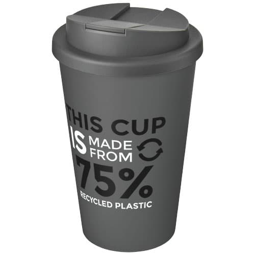 Kubek Americano® Eco z recyklingu o pojemności 350 ml z pokrywą odporną na zalanie