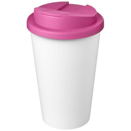 Kubek Americano® Eco z recyklingu o pojemności 350 ml z pokrywą odporną na zalanie