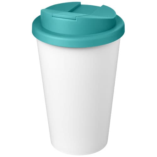 Kubek Americano® Eco z recyklingu o pojemności 350 ml z pokrywą odporną na zalanie