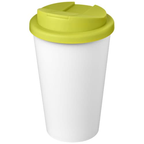 Kubek Americano® Eco z recyklingu o pojemności 350 ml z pokrywą odporną na zalanie