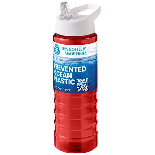 H2O Active® Eco Treble bidon z pokrywką z tutką o pojemności 750 ml