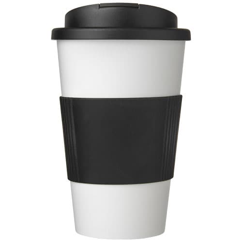 Kubek Americano® 350 ml z uchwytem i pokrywką chroniącą przed rozlaniem