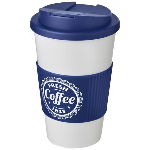Kubek Americano® 350 ml z uchwytem i pokrywką chroniącą przed rozlaniem