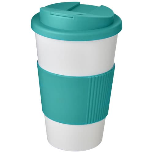 Kubek Americano® 350 ml z uchwytem i pokrywką chroniącą przed rozlaniem