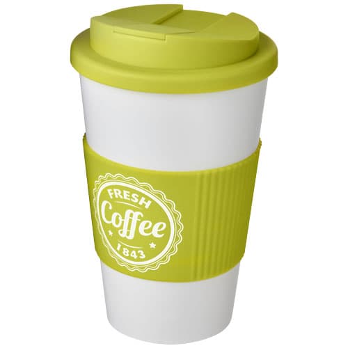 Kubek Americano® 350 ml z uchwytem i pokrywką chroniącą przed rozlaniem