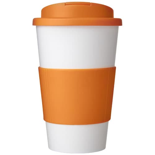 Kubek Americano® 350 ml z uchwytem i pokrywką chroniącą przed rozlaniem