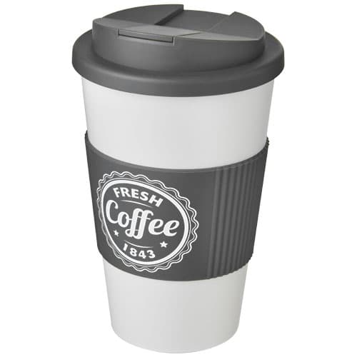 Kubek Americano® 350 ml z uchwytem i pokrywką chroniącą przed rozlaniem