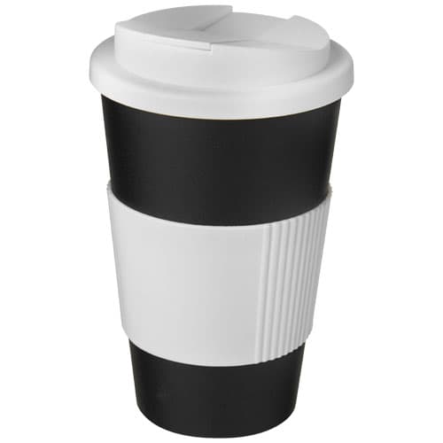 Kubek Americano® 350 ml z uchwytem i pokrywką chroniącą przed rozlaniem