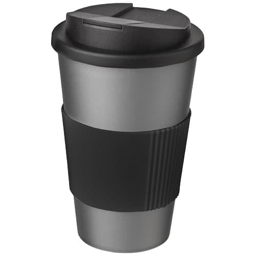 Kubek Americano® 350 ml z uchwytem i pokrywką chroniącą przed rozlaniem