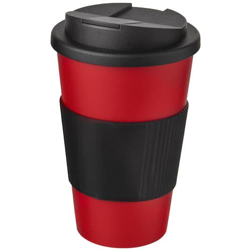 Kubek Americano® 350 ml z uchwytem i pokrywką chroniącą przed rozlaniem