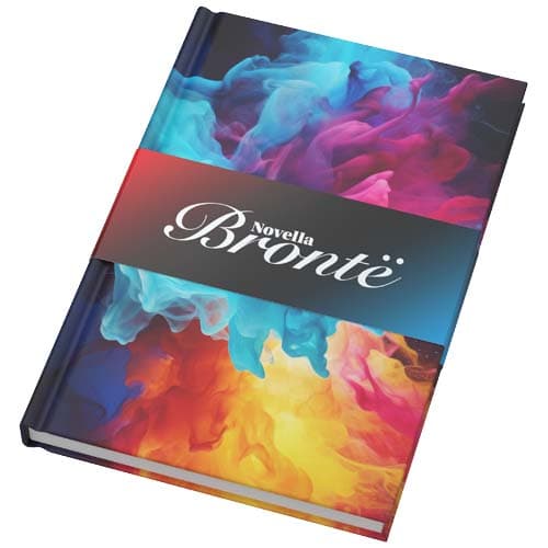 Notatnik Novella Brontë w formacie A5 z twardą okładką z papieru z recyklingu – 100 kartek