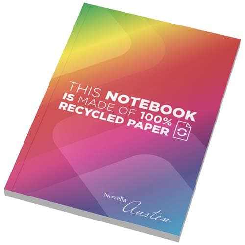 Notatnik Novella Austen w formacie A5 z miękką okładką wykonaną z papieru z recyklingu – 100 kartek w linie