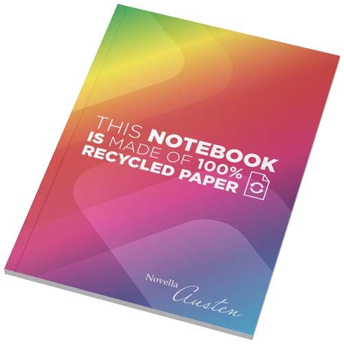 Notatnik Novella Austen w formacie A5 z miękką okładką wykonaną z papieru z recyklingu – 50 kartek w linie