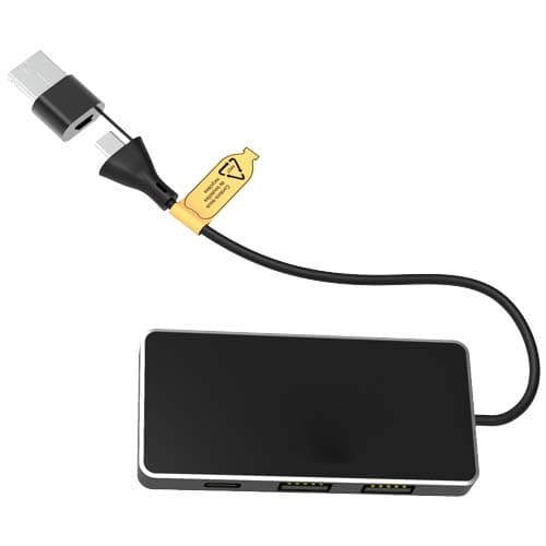 SCX.design H20 koncentrator USB 8 w 1 z podwójnym wejściem i 6 portami