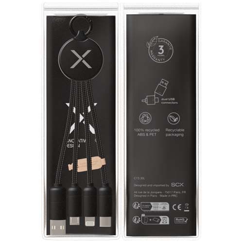 SCX.design C14 kabel do ładowania 5 w 1 o mocy 20 W