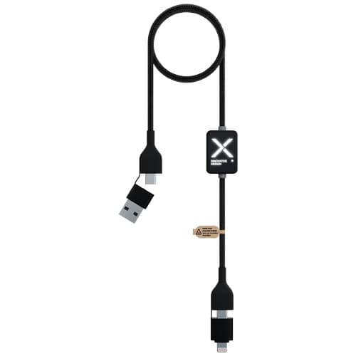 SCX.design C32 kabel do ładowania 60 W z przełącznikiem i podświetlanym logo