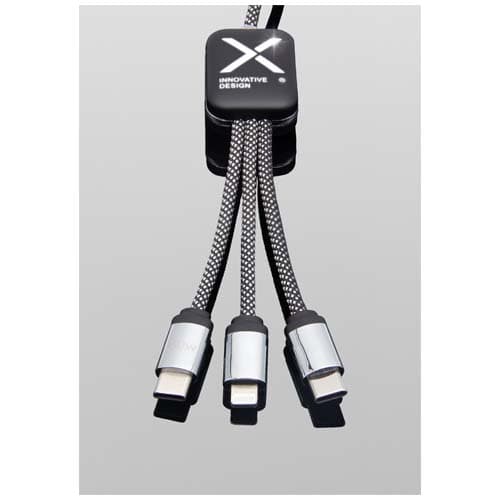 SCX.design C33 kabel do ładowania typu C o mocy 60 W z podwójnym podświetlanym logo