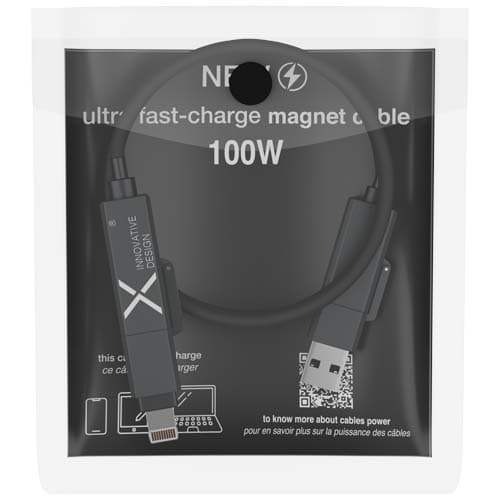 SCX.design C59 magnetyczny kabel do ładowania o mocy 100 W w izolacji z silikonu