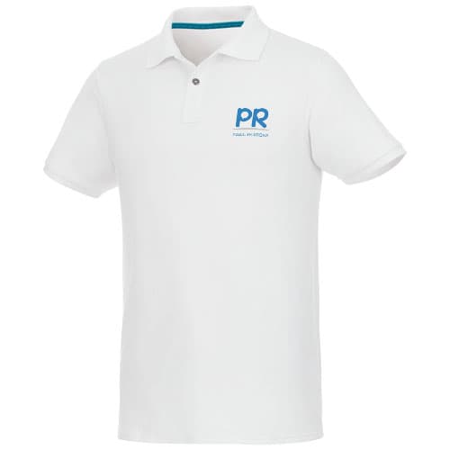 Beryl – męska koszulka polo z krótkim rękawem z bawełny organicznej i materiałów z recyklingu