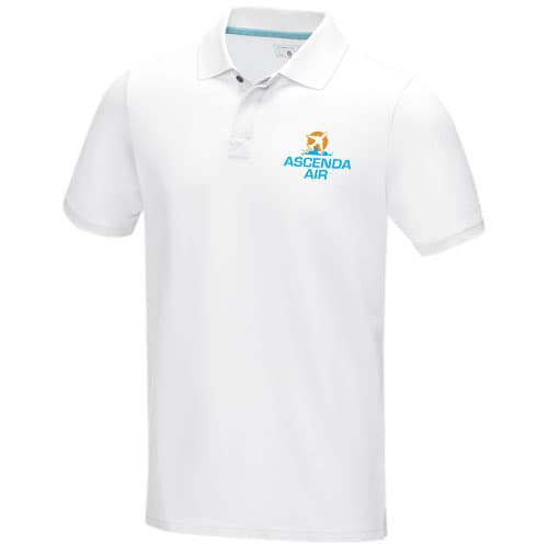 Męska organiczna koszulka polo Graphite