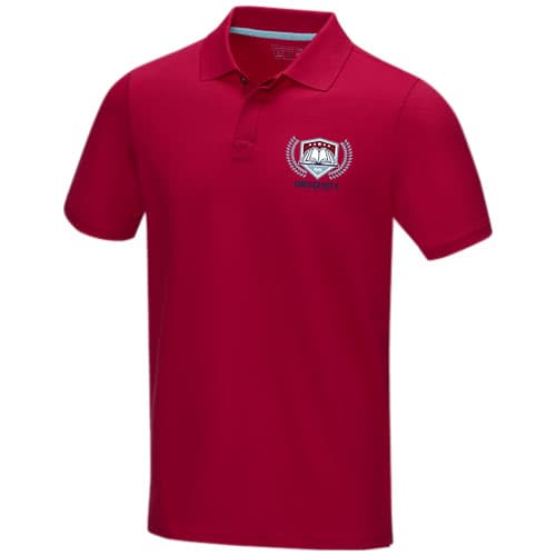 Męska organiczna koszulka polo Graphite