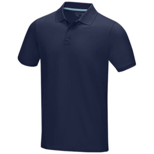 Męska organiczna koszulka polo Graphite