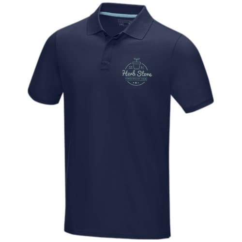 Męska organiczna koszulka polo Graphite